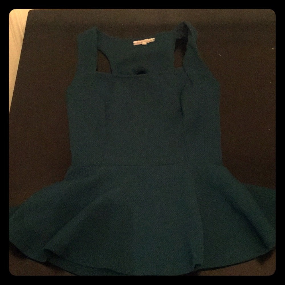 Emerald Green peplum top